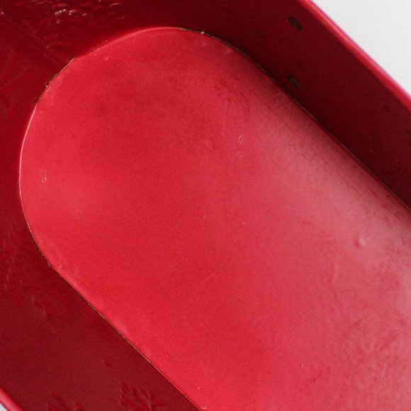 Metal Red White & Black Winter Christmas Basket Tin with Handles by Celebrate It - Picture 13 of 14